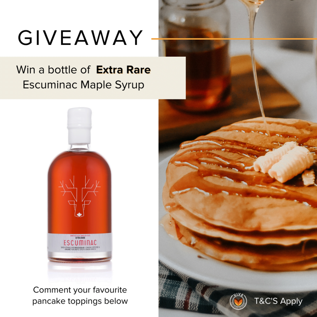 Escuminac maple syrup giveaway post